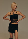 Kelsie Lace Mini Skirt Black Princess Polly  Mini 