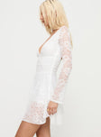 Nautia Lace Long Sleeve Romper White