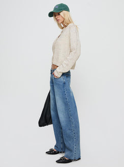 Sabryna Low Rise Straight Leg Jeans Blue
