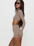 Touchdown Active Contour Short Taupe