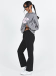 product Princess Polly High Waisted Pants High Waisted Pants  Arya Straight Leg Track Pants Black