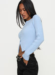 Suzu Long Sleeve Top Blue