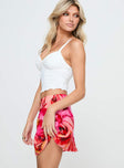 Tylar Mini Skirt Red Floral Princess Polly  Mini Skirts 