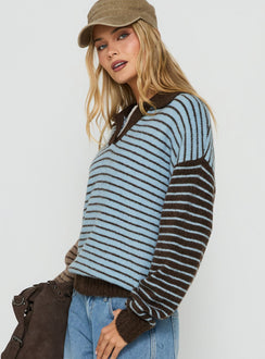 Maddelina Long Sleeve Rugby Top Multi Stripe