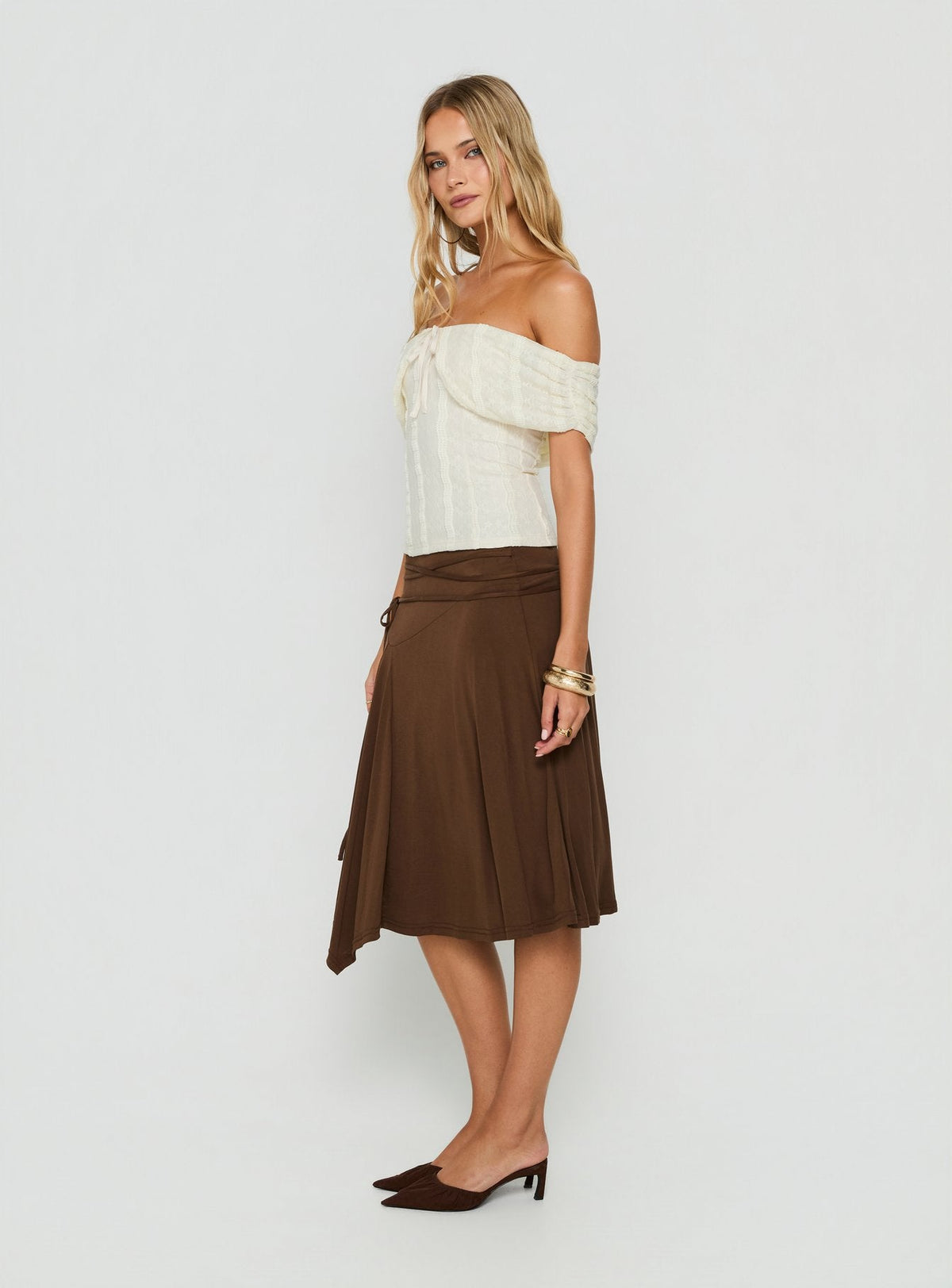 Colettie Short Sleeve Top Cream