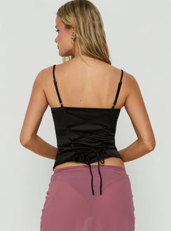 Selesta StructuRed Bustier-Top Schwarz