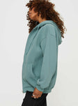 Florida Zip Up Sweatshirt Soft Sage Princess Polly  long 