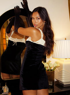 product Princess Polly Square Neck  Rueth Double Bust Mini Dress Black