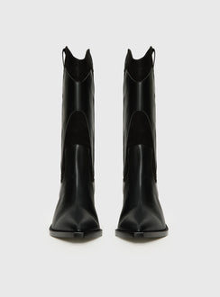 Takes You Far Cowboy Boot Black