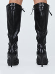 Regal Knee High Boots Black