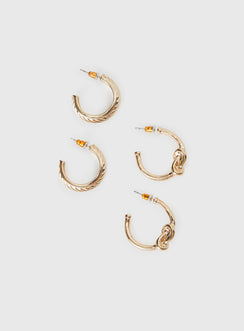 Moonshine Earring Set Gold
