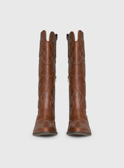Therapy Malvin Cowboy Boots Tan