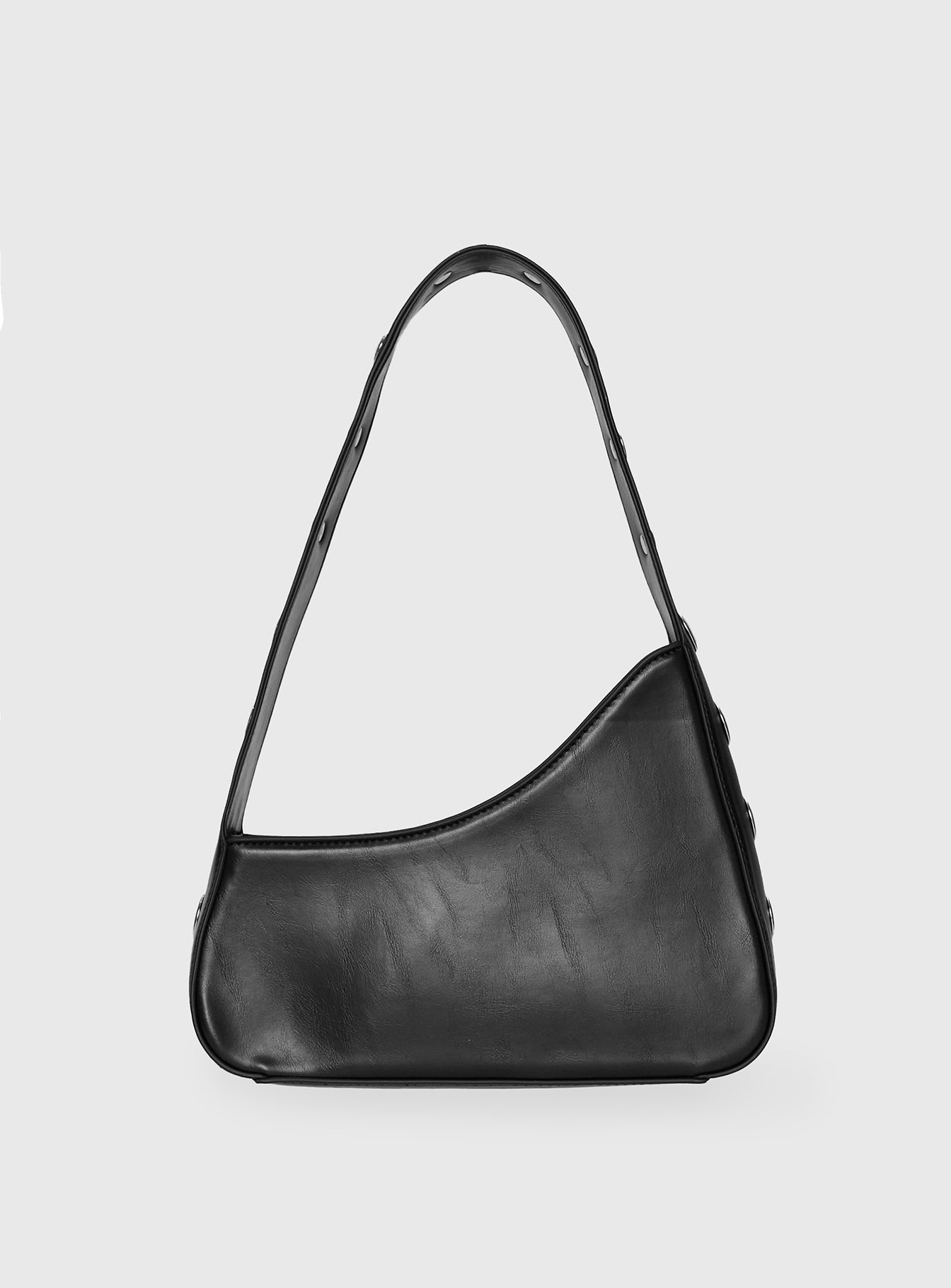 Popular Slanted Shoulder Bag Black
