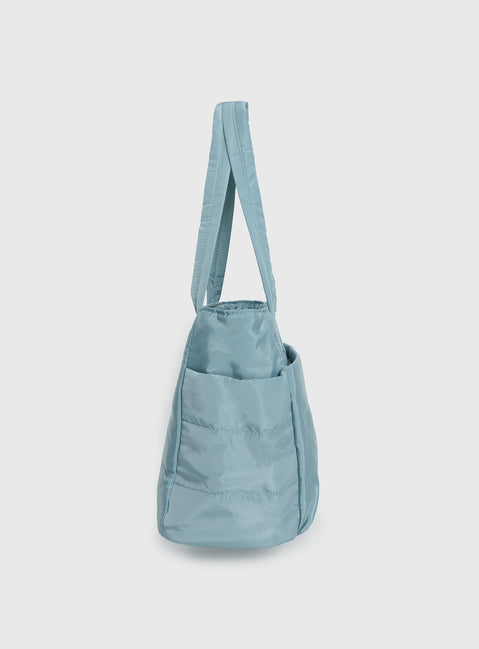 Delicacy Puff Tote Bag Blue