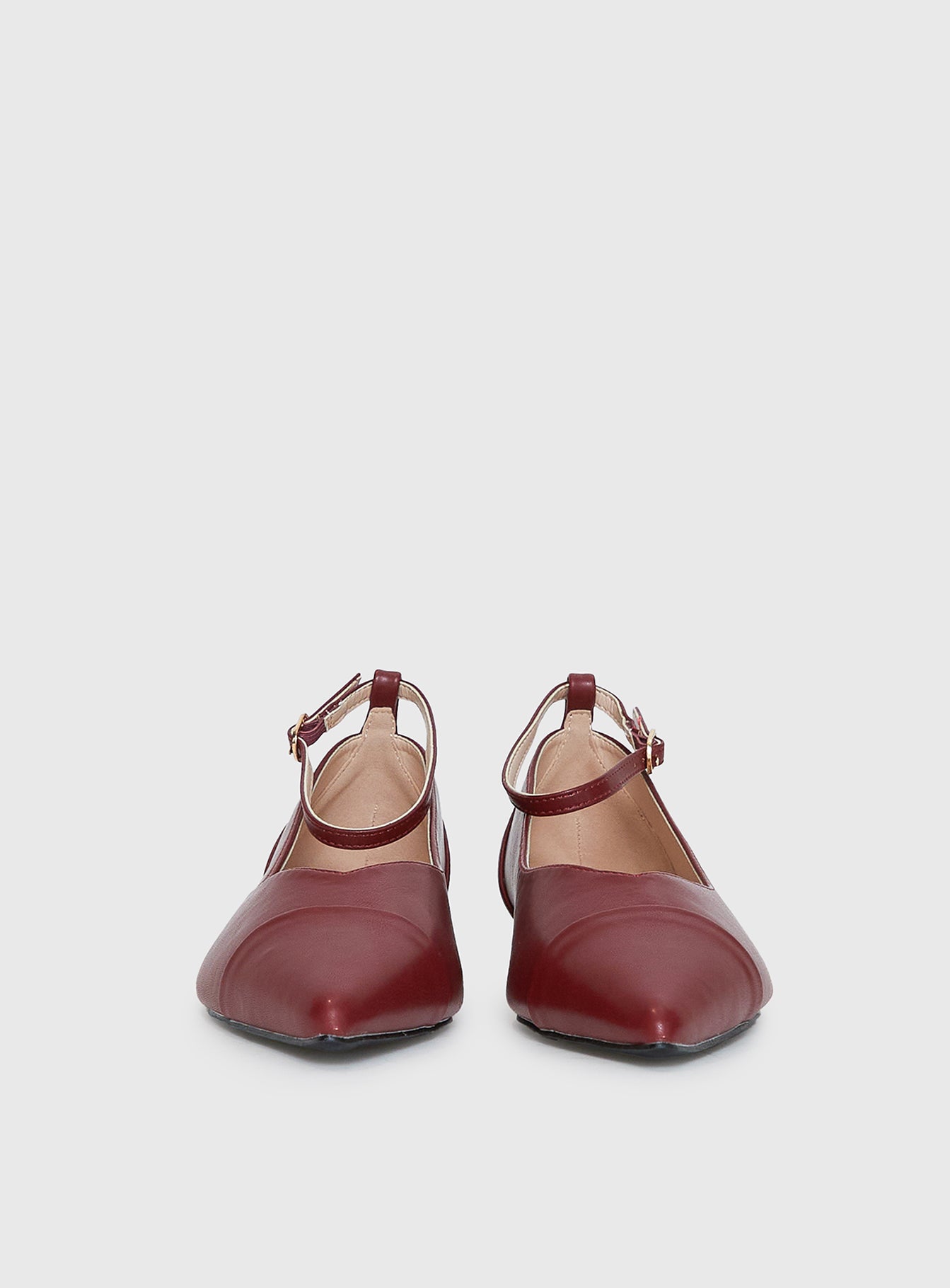Oliny Ballet Flats Burgundy