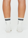 Graphic print socks Elasticated cuff, good stretch, unlined 