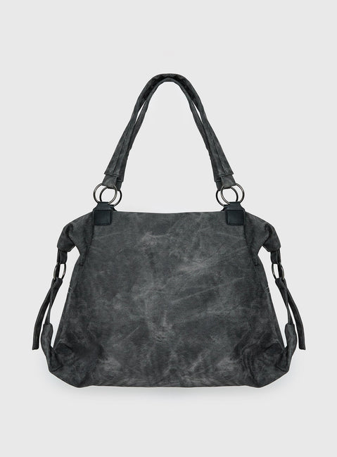 Brittin Stud Detail Shoulder Bag Black
