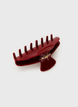 Caterina Hair Clip Red