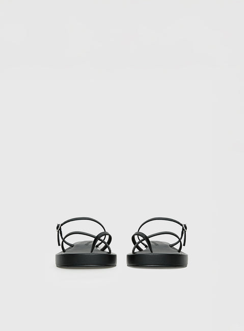 Riki Mini Belt Sandals Black