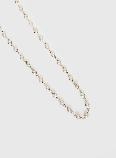 Elenita Long Necklace Gold