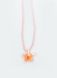 Clear The Air Necklace Pink