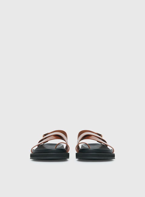 Billini Tennie Sandals Tan / Black