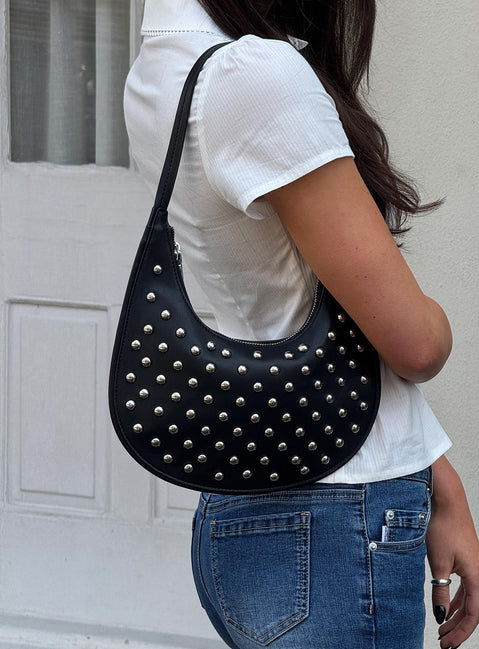 Like A Daydream Studded Bag Black