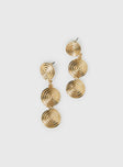 Zamie Earrings Gold