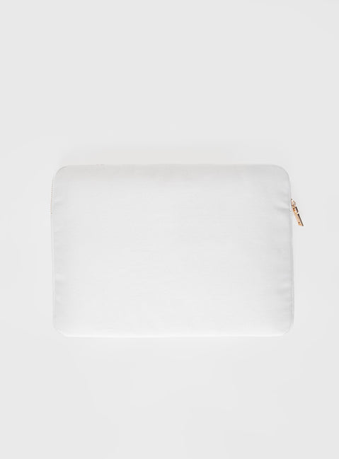 Princess Polly Laptop Case Cherry / White