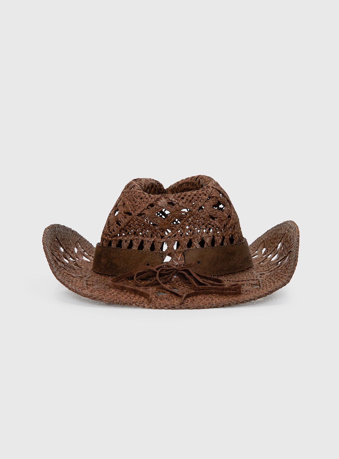 Hazie Cowboy Hat Dark Brown