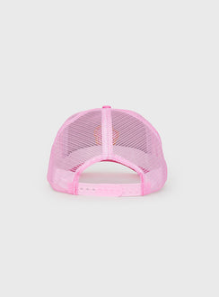 Trucker hat Graphic print, adjustable strap at back