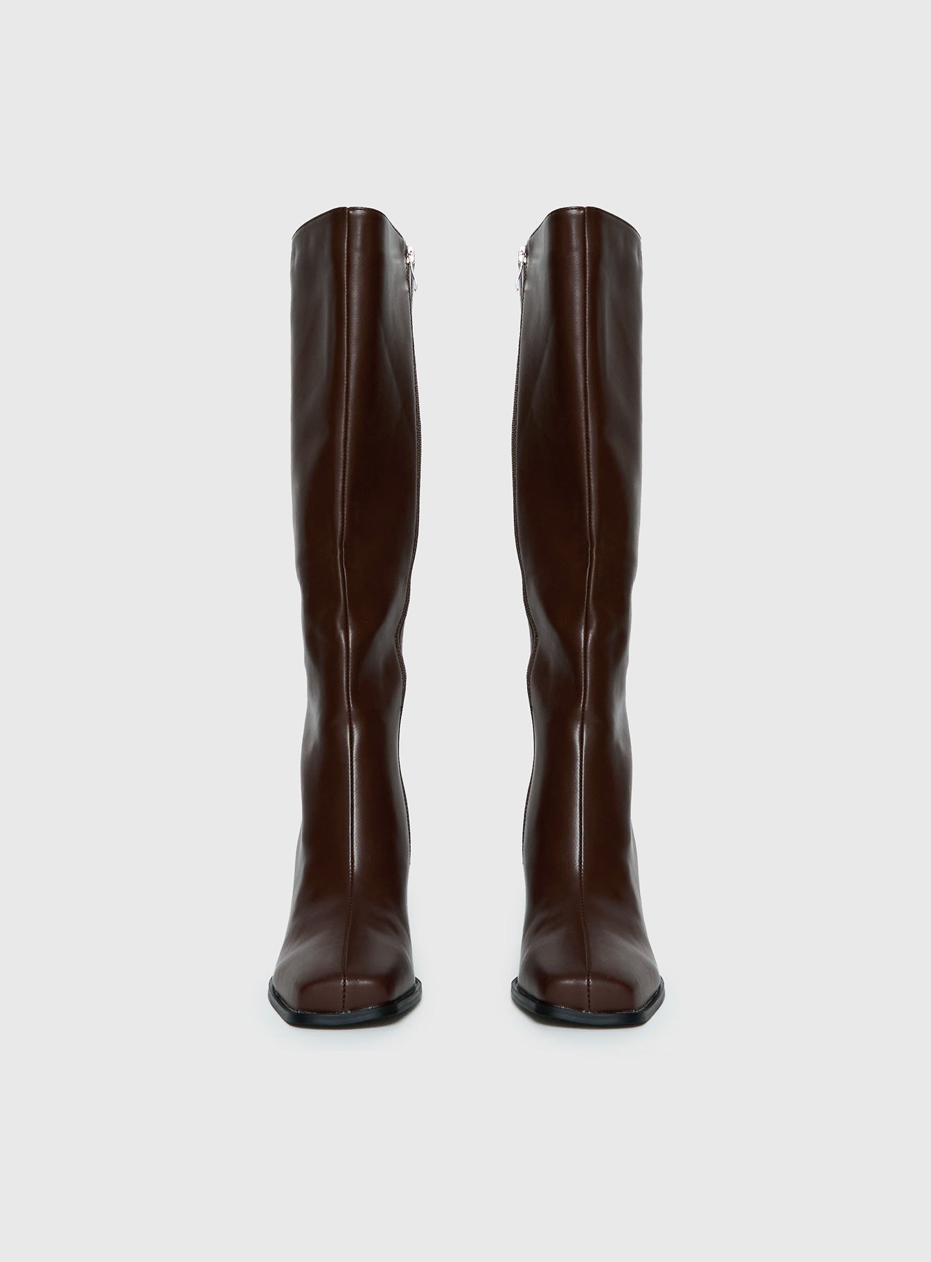 Renzo Knee High Boots Brown