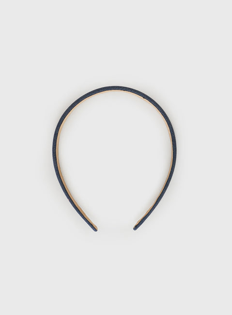 Denim headband