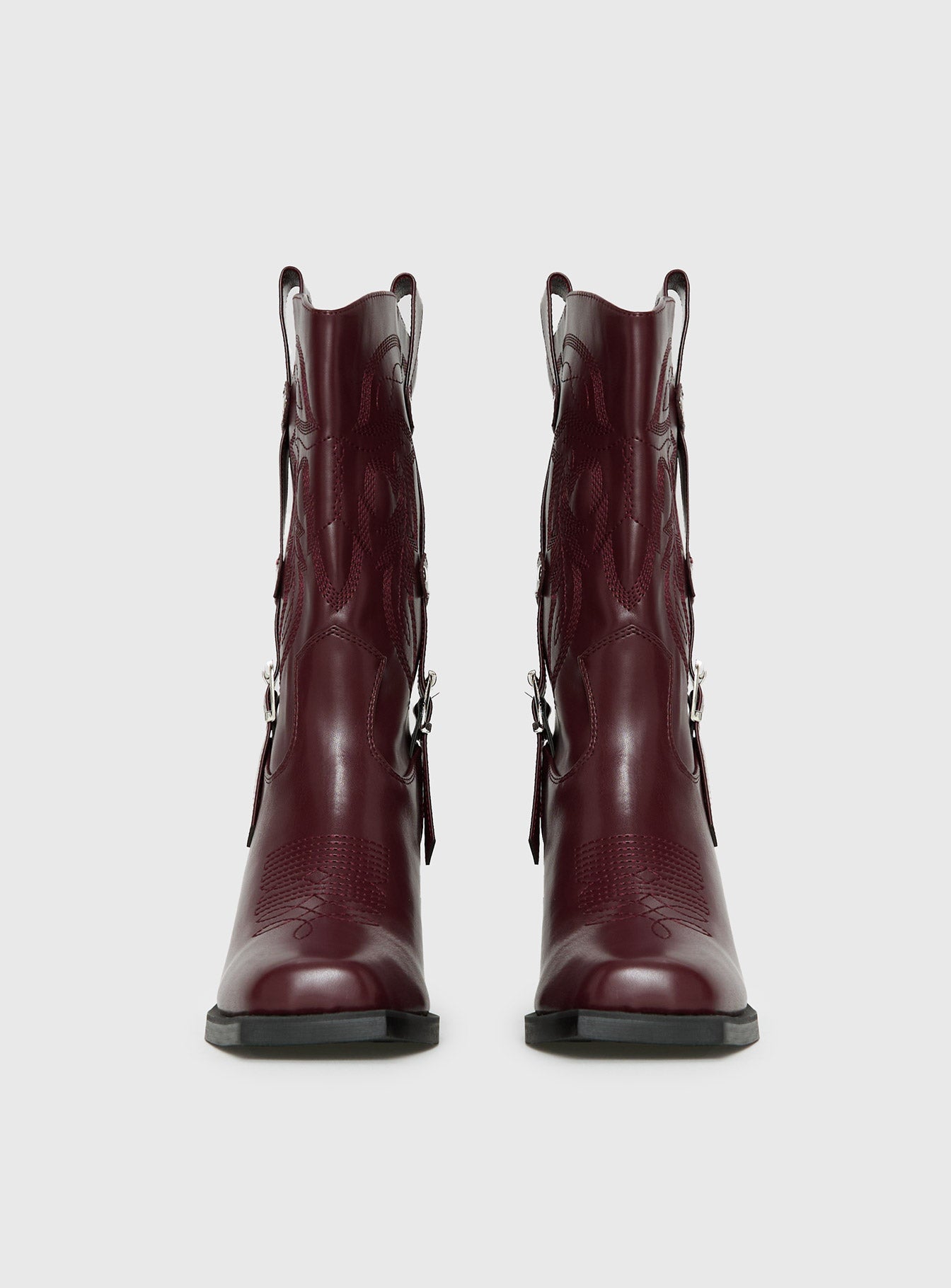 Cypress Western Boots Burgundy