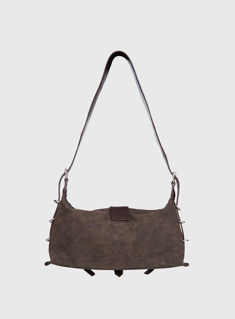 Anatolius Shoulder Bag Washed Brown
