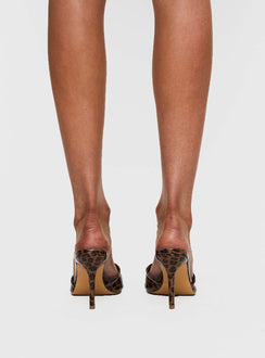 Techh Heels Leopard Patent