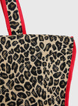 Jovie Tote Bag Leopard / Red