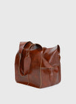 No One Else Oversized Tote Bag Brown