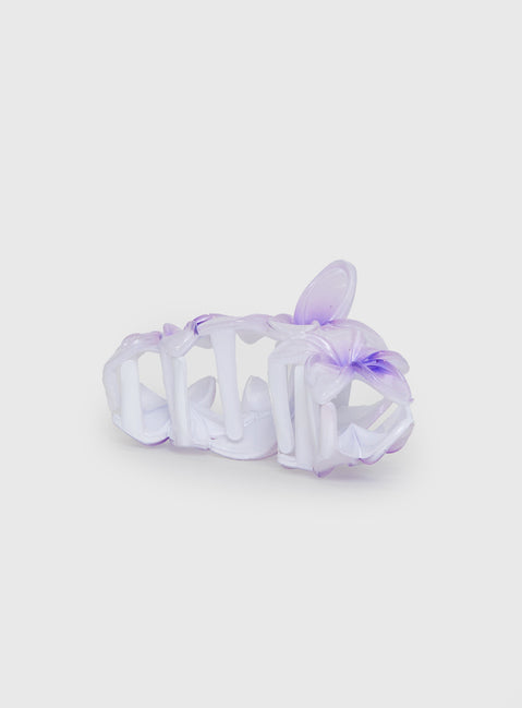 Chianti Frangipani Claw Clip Purple