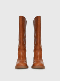 Madisson Knee High Boots Brown