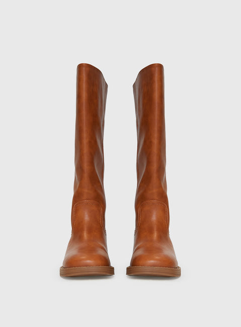 Madisson Knee High Boots Brown