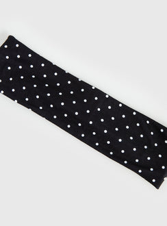 The Juney Headband Black Polka Dot
