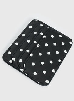 Kiss Of Life Cardholder Black Polka