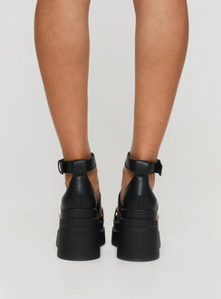 Adelle Platform Heels Black