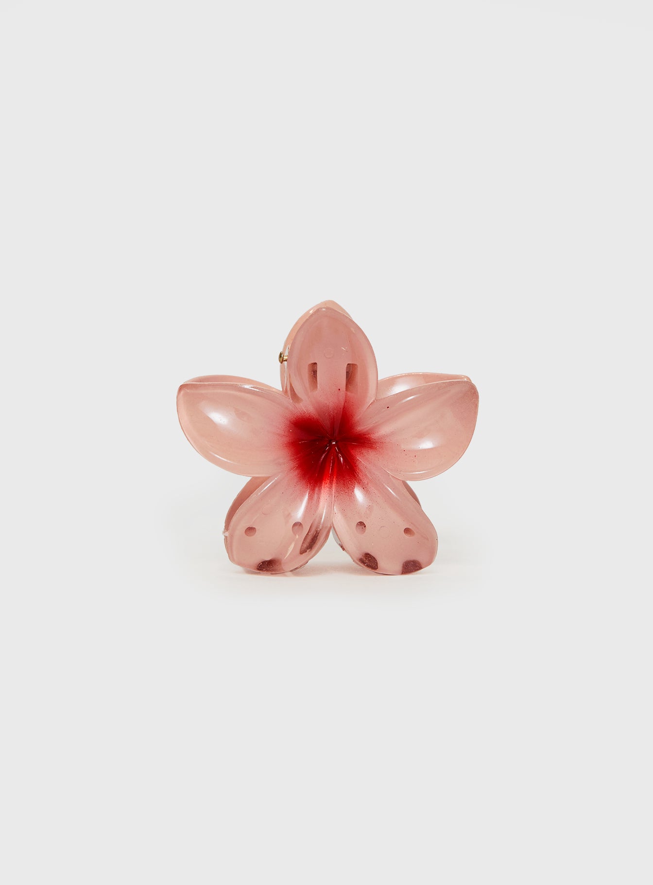Frangipani Hair Clip Pink