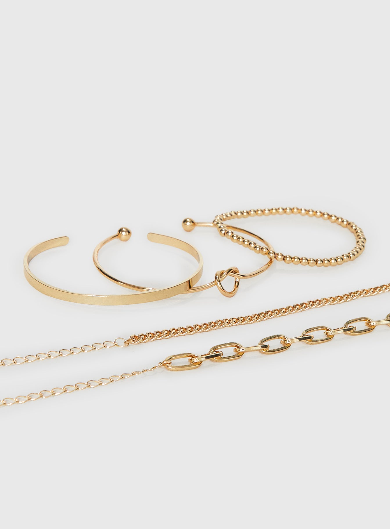 Over Here Bracelet Set Gold
