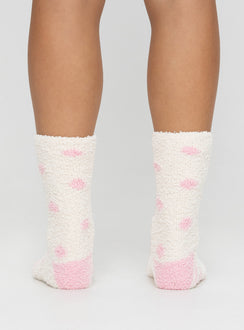Fluffy sock pack Pack of two, graphic print