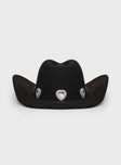 Paolio Cowboy Hat Black