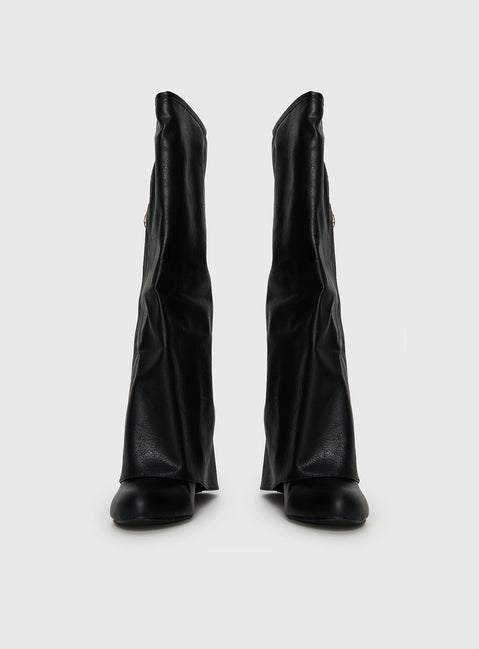 Ritz Knee High Boots Black