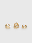 Maddalyn Ring Pack Gold